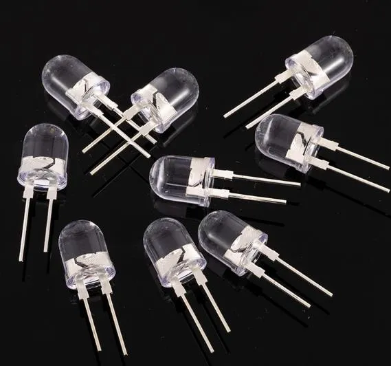 Illuminazione paesaggistica LED ad alta potenza 0,75 W LED rotondo bianco da 10 mm